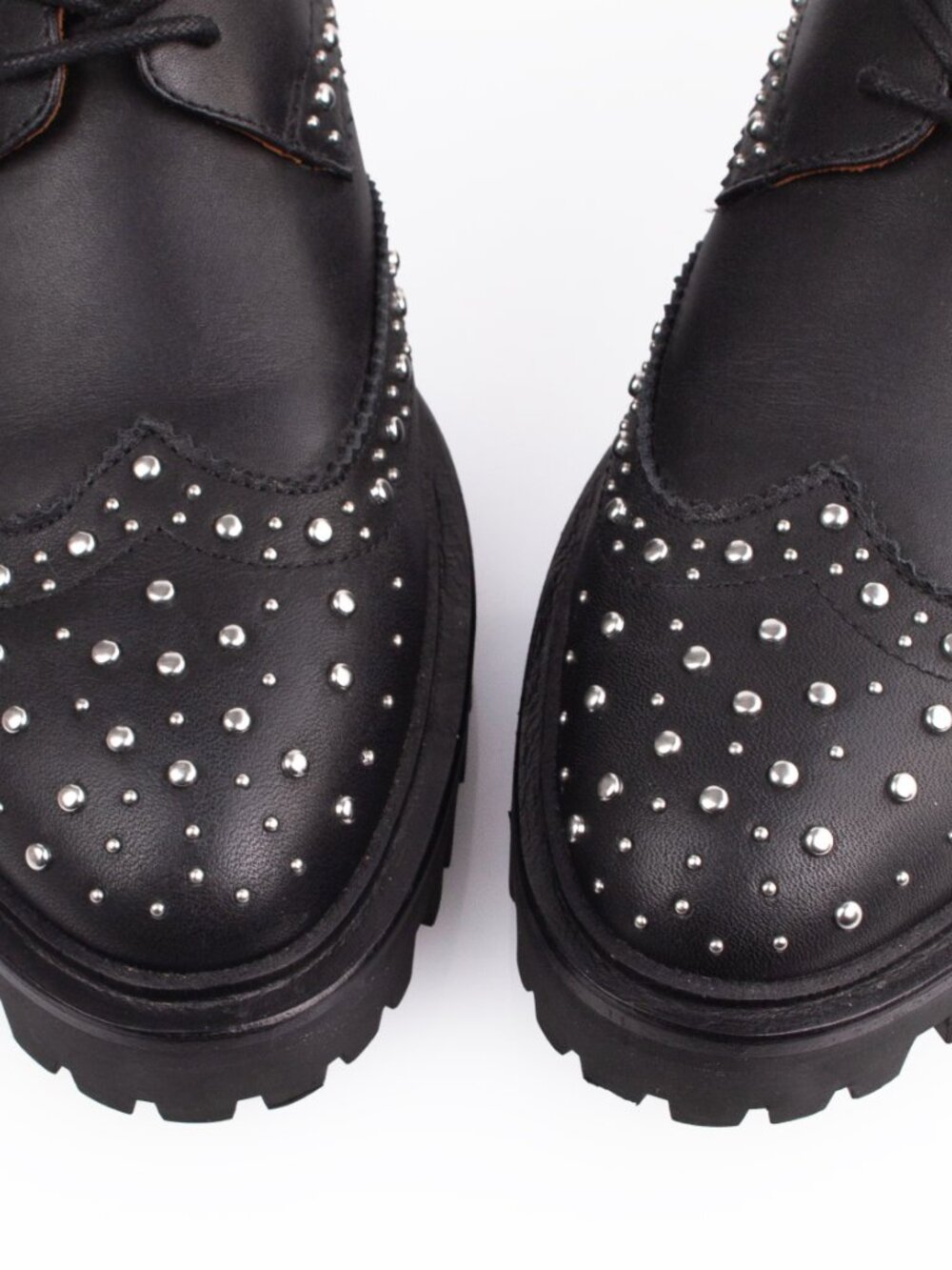 Bared Footwear Silktail 2 Studded Leather Lug Sole Oxfords W EU 36 / US 6-6.5 - Picture 9 of 14